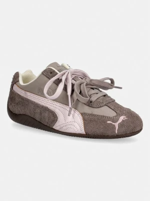 Puma Speedcat Brushed Luxe sneakersy damskie skórzane brązowy