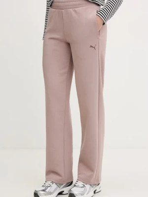 Puma spodnie dresowe damskie bawełniane Essential Elevated