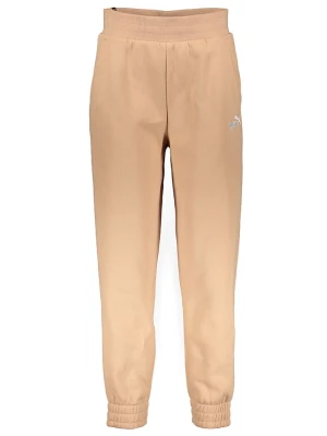 Puma Spodnie dresowe "Essentials Plus Embroidery" w kolorze beżowym rozmiar: XS