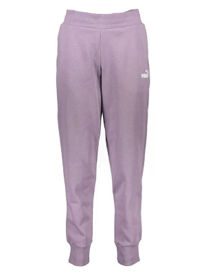 Puma Spodnie dresowe "Essentials" w kolorze fioletowym rozmiar: S
