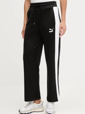 Puma spodnie dresowe Iconic T7 Straight Leg Track Pants czarny