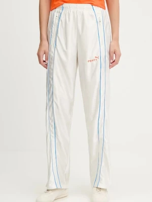 Puma spodnie dresowe PUMA x FENTY damskie kolor beżowy 635746
