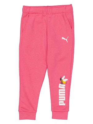 Puma Spodnie dresowe "Small World" w kolorze różowym rozmiar: 98