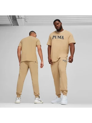 Puma Spodnie dresowe "Squad" w kolorze beżowym rozmiar: L