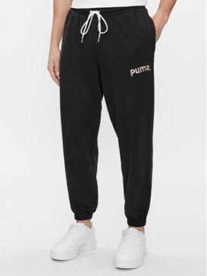 Puma Spodnie dresowe Team 538261 Czarny Relaxed Fit