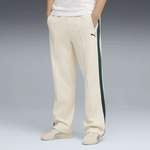 PUMA Spodnie dresowe unisex z żakardu T7 o luźnym kroju, Akcesoria, Biały,