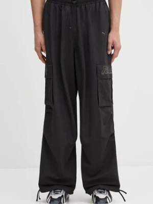 Puma x RIPNDIP spodnie męskie kolor czarny proste 632417