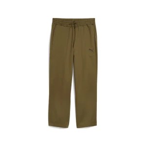 PUMA Spodnie z tkaniny twill męskie, Odzież, Zielony,