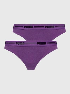 Puma stringi 2-pack kolor fioletowy 907854