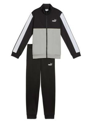 Puma Strój sportowy w kolorze czarno-szarym rozmiar: 176