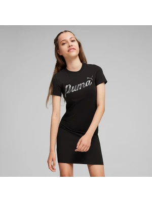 Puma Sukienka koszulowa "ESS+ Blossom" w kolorze czarnym rozmiar: 128