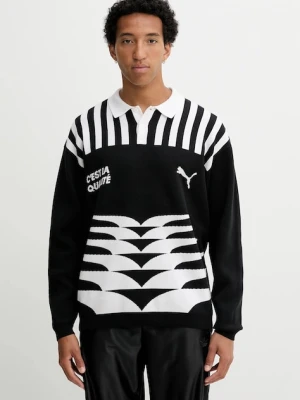 Puma sweter męski kolor czarny lekki 632512