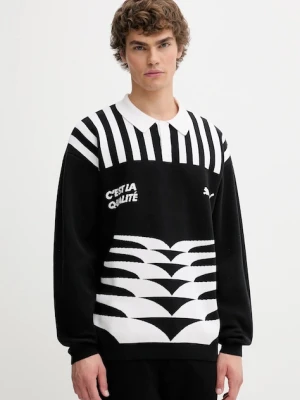 Puma sweter męski kolor czarny lekki 632512