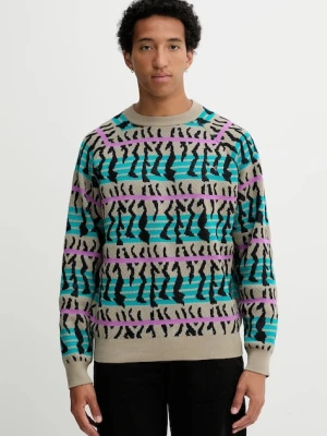 Puma sweter męski kolor zielony lekki 632499