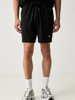 Puma szorty dresowe męskie z bawełną Essentials Elevated czarny