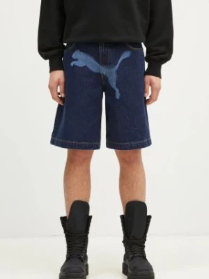 Puma szorty jeansowe bawełniane PUMA X A$AP ROCKY kolor granatowy 631066