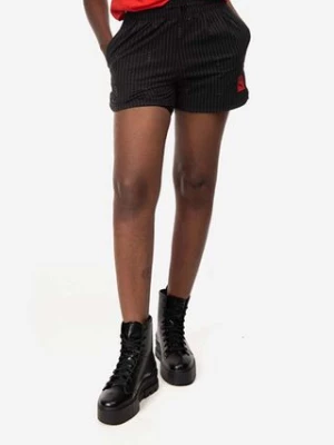 Puma szorty x Vogue Woven Shorts damskie kolor czarny wzorzyste medium waist 534693.01-CZARNY