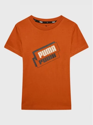 Puma T-Shirt Alpha Holiday 670109 Pomarańczowy Regular Fit