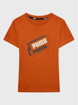 Puma T-Shirt Alpha Holiday 670109 Pomarańczowy Regular Fit