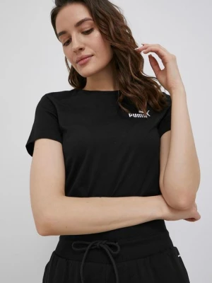 Puma t-shirt bawełniany 848331 kolor czarny