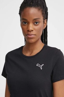 Puma t-shirt bawełniany BETTER ESSENTIALS damski kolor czarny 675986
