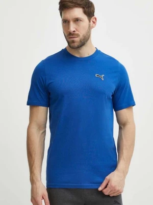 Puma t-shirt bawełniany BETTER ESSENTIALS męski kolor granatowy gładki 675977