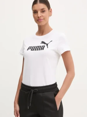 Puma t-shirt bawełniany damski kolor beżowy 682370