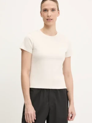 Puma t-shirt bawełniany damski kolor beżowy 684982