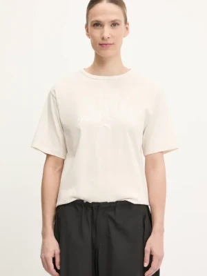 Puma t-shirt bawełniany damski kolor beżowy 685031
