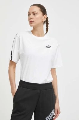 Puma t-shirt bawełniany damski kolor biały 675994