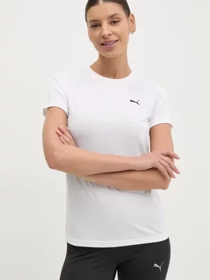 Puma t-shirt bawełniany damski kolor biały 682376