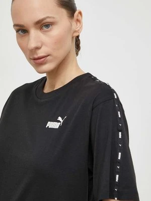 Zdjęcie produktu Puma t-shirt bawełniany damski kolor czarny 675994