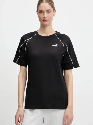 Puma t-shirt bawełniany damski kolor czarny 685041