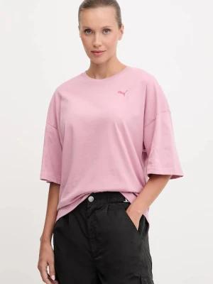 Puma t-shirt bawełniany damski kolor różowy 688148