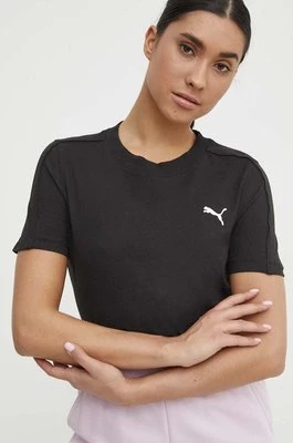 Puma t-shirt bawełniany HER damski kolor czarny 677883
