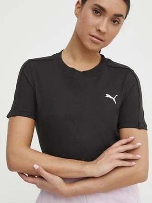 Puma t-shirt bawełniany HER damski kolor czarny 677883