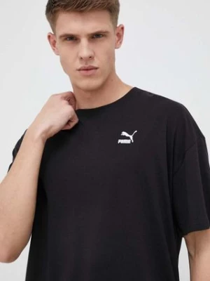 Zdjęcie produktu Puma t-shirt bawełniany kolor czarny gładki 538070-88