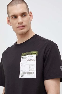 Puma t-shirt bawełniany kolor czarny z aplikacją 536315-01