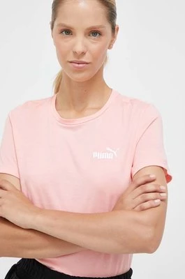 Puma t-shirt bawełniany kolor różowy