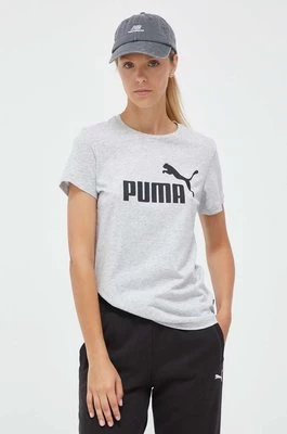 Puma t-shirt bawełniany kolor szary