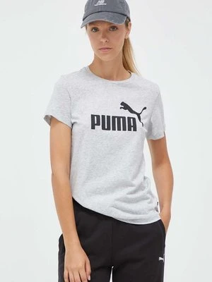 Puma t-shirt bawełniany kolor szary