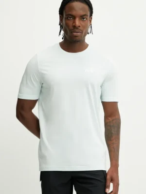 Puma t-shirt bawełniany męski kolor turkusowy gładki 682535