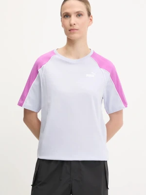 Puma t-shirt bawełniany niebieski