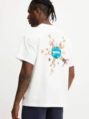 Puma t-shirt bawełniany Spicy Dylan męski kolor biały z nadrukiem 630671