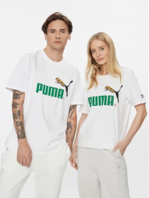 Puma T-Shirt Classics No.1 Logo Celebration 622182 Biały Regular Fit