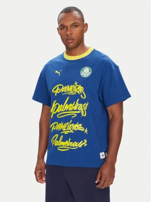 Puma T-Shirt CWC Hoops x Palmeiras 631704 Niebieski Regular Fit
