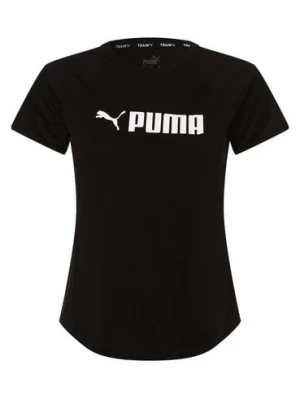 Puma T-shirt damski Kobiety Bawełna czarny nadruk,