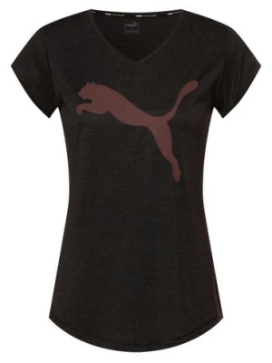 Puma T-shirt damski Kobiety Sztuczne włókno czarny|szary nadruk,