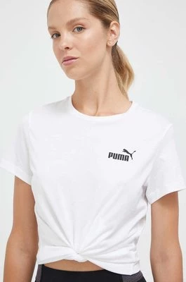 Puma t-shirt damski kolor biały 586776