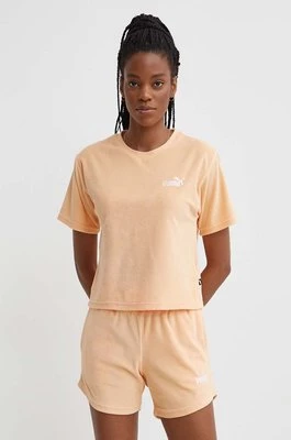 Puma t-shirt damski kolor pomarańczowy 677947